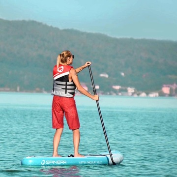 Надувной комплект SUP BOARD с доской SPINER веслом LET'S PADDLE 340 см