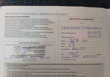 Peugeot 2023 Peugeot 308 SW 29 Allure Pack AUTOMAT 130 KM GWARANCJA FV23 1.2, zdjęcie 31