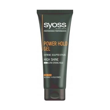 Syoss Men Power Hold Gel żel do włosów Ultra Strong 250ml P1