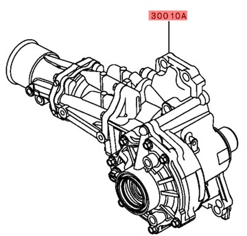 MITSUBISHI OUTLANDER ASX 4008 C4 AIRCROSS REDUKTOR PŘEVODOVKY ŘAZENÍ