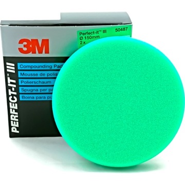 Gąbka polerska 3M 50487 twarda zielona pad 150mm