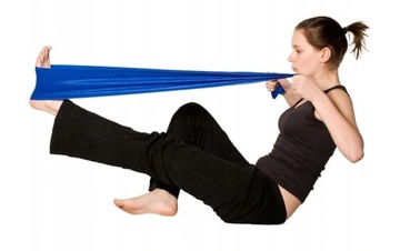 Немецкий тренировочный браслет Theraband синий 2,5 м