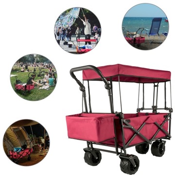 Складная тележка для транспортировки сада и пляжа VEVOR
