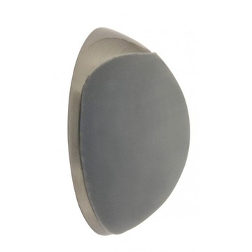 Odbojnik ścienny, drzwi - stal/szary 38x16mm