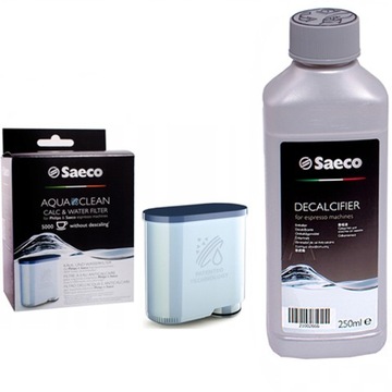 Saeco Philips Filtr Aquaclean CA6903 + Odkamieniacz Saeco Evoca 250 ml