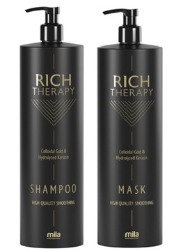 MILA RICH THERAPY ZESTAW KERATYNOWY MASKA SZAMPON ODBUDOWA DUŻY