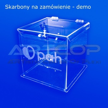 Skarbona na ankiety oceny Urna z Plexi: walec