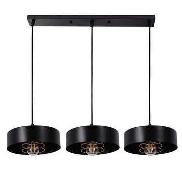 Lampa sufitowa wisząca Żyrandol RETRO POTRÓJNA