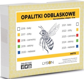 OPALITKI odblaskowe BEZ NUMERKÓW na 5 lat+klej OPALITKI ODBLASKOWE 5LAT