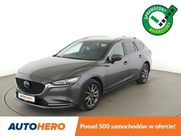 Mazda 6 III Sport Kombi Facelifting 2018 2.0 Skyactiv-G 165KM 2021 Mazda 6 automat full LED skóra navi kamera i