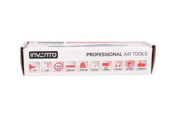 INVENTO Пневматическая шлифовальная машина PX87, прямая 1/4 дюйма, 10 мм, 2500 об/мин.