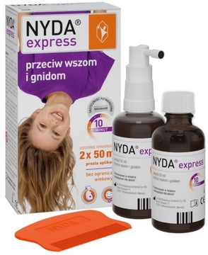 NYDA EXPRESS aerozol 2 x 50 ml przeciw wszom 100ml