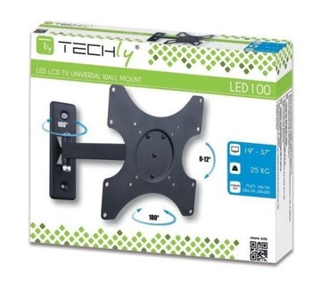 НАСТЕННОЕ КРЕПЛЕНИЕ ДЛЯ LED/ЖК-ТВ 19–37 ДЮЙМОВ, поворотное