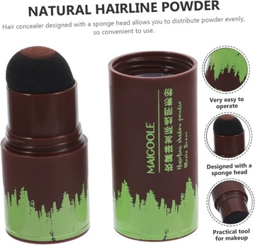 2 восстанавливающая скульптурирующая пудра для контурирования волос, спонж для затенения волос