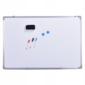 BIAŁA TABLICA MAGNETYCZNA SUCHOŚCIERALNA 50x35 cm