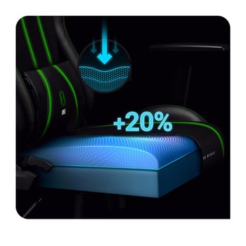 Поворотное игровое кресло Diablo X-One 2.0 нормального размера: черный и зеленый