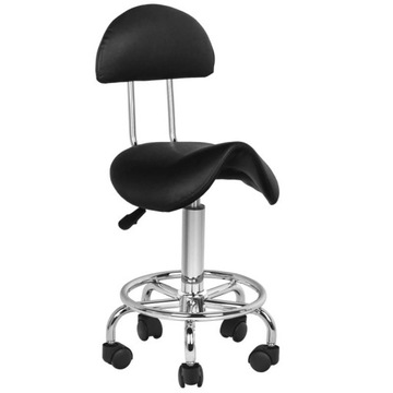 Taboret kosmetyczny 6001 CZARNY