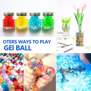 100 000 шт. ГИДРОГЕЛЕВЫЕ ШАРИКИ, украшение для вазы, аксессуары для игрушечного пистолета