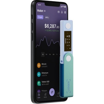 Криптовалютный кошелек Ledger Nano X, совместимый с Windows/Mac/iOS/Android