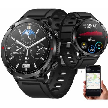 ZEGAREK SPORTOWY SMARTWATCH MĘSKI CIŚNIENIE ROZMOWY 600 mAh PULS EKG