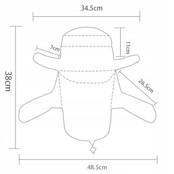 ШЛЯПА ТУРИСТИЧЕСКАЯ РЫБОЛОВНАЯ КЕПКА ЗАЩИТА ОТ СОЛНЦА