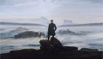 Rep Caspar D Friedrich Wędrowiec II 150x100 obraz