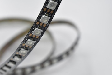 Адресная светодиодная лента WS2812B 96д/м черная Arduino Magic 1м