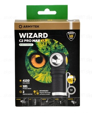 АККУМУЛЯТОРНЫЙ СВЕТОДИОДНЫЙ ФОНАРЬ WIZARD C2 PRO MAX LR МНОГОФУНКЦИОНАЛЬНЫЙ 4150 ЛМ USB