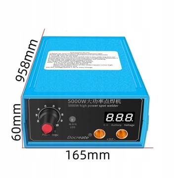 Profesjonalna zgrzewarka akumulatorowa typu pedałowego o dużej mocy