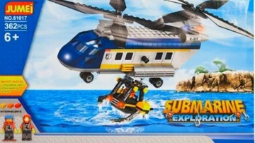 Klocki HELIKOPTER PATROLOWY 362 elem MEGA PUDŁO