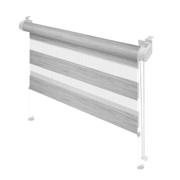 Roleta dzień noc jedwab stal 73,5 x 215 cm