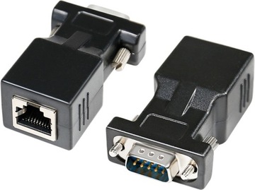 ПЕРЕХОДНЫЙ ПОРТ DB9 RS232 НА RJ45 ПРЕОБРАЗОВАТЕЛЬ ПРЕОБРАЗОВАТЕЛЯ НА ВИТУЮ ПАРУ