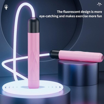 LED Skakanka dla dzieci Dorośli wewnątrz i różowy