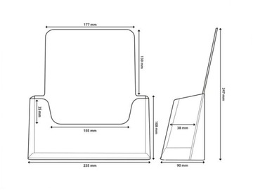 Стенд для листовок формата А4.