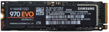Dysk m.2 PCIe Samsung 2TB 970 EVO (MZ-V7E2T0) 3500/2500MB/s