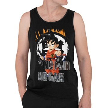 TANK TOP DRAGONBALL DBZ NO PAIN NO GAIN 2