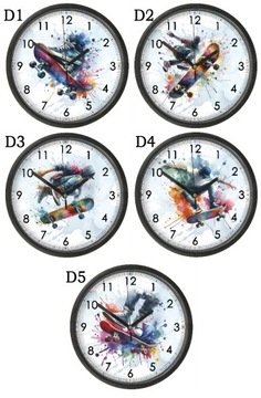 Часы обучающие учительские со стеклом 1. Бесшумный механизм.