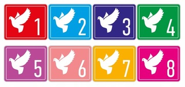 Ламинированные НАКЛЕЙКИ для мишеней для голубей в штуках