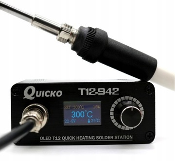 ZESTAW STACJA LUTOWNICZA MINI T12-942 Z EKRAN OLED