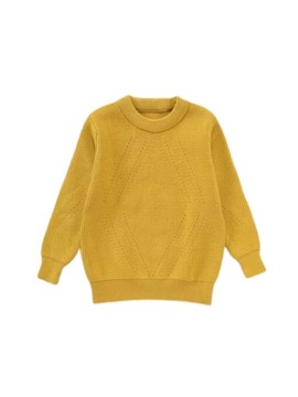 ДЕТСКИЙ ЖЕЛТЫЙ СВИТЕР С ДЛИННЫМИ РУКАВАМИ 120 ВУГ