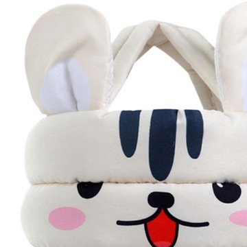 Защитный шлем для детей Портативный, пенопластовая подушка, защищающая голову от падения, бежевый.