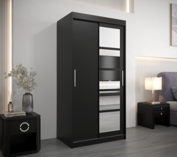 Раздвижной шкаф ROMA 1 100 см с зеркалом
