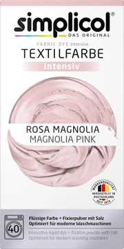 SIMPLICOL FARBA DO UBRAŃ TKANIN BARWNIK MAGNOLIA