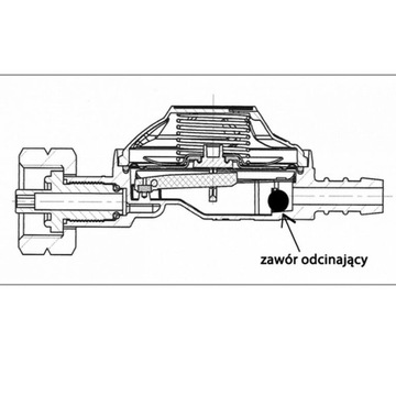 Газовый редуктор на 37 мбар с клапаном EFV