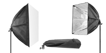 Komplet SOFTBOX stayw żarówka PRAKTYCZNY SOLIDNY