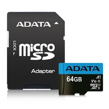 ADATA ADATA Premier UHS-I 64 GB, MicroSDXC, Flash memory class 10, Adapter