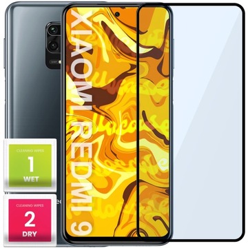 SZKŁO HARTOWANE DO XIAOMI REDMI 9 PEŁNE NA CAŁY EKRAN SZKIEŁKO OCHRONNE 5D