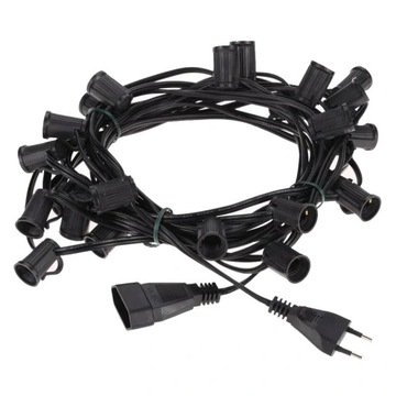 СВЕТЛАЯ САДОВАЯ ГИРЛЯНДИЯ 7,6М ЦЕПЬ ИЗ 25 ЛАМПОЧЕК