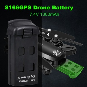 CSJ 7.4V 1300mAh Drone Battery do S166GPS RC