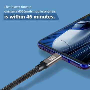 Кабель USB-C-USB-C 240 Вт PD 3.1 USB C 0,5 м